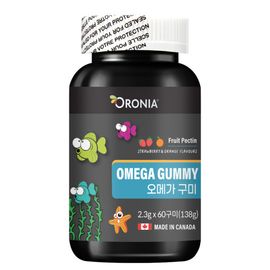 [Oronia] Omega-3 60 Gummy_ Anchovy, Growing Child, Youth, Family Supplement, Fruit Pectin, Anchovies, Anchovies_ Made in Canada